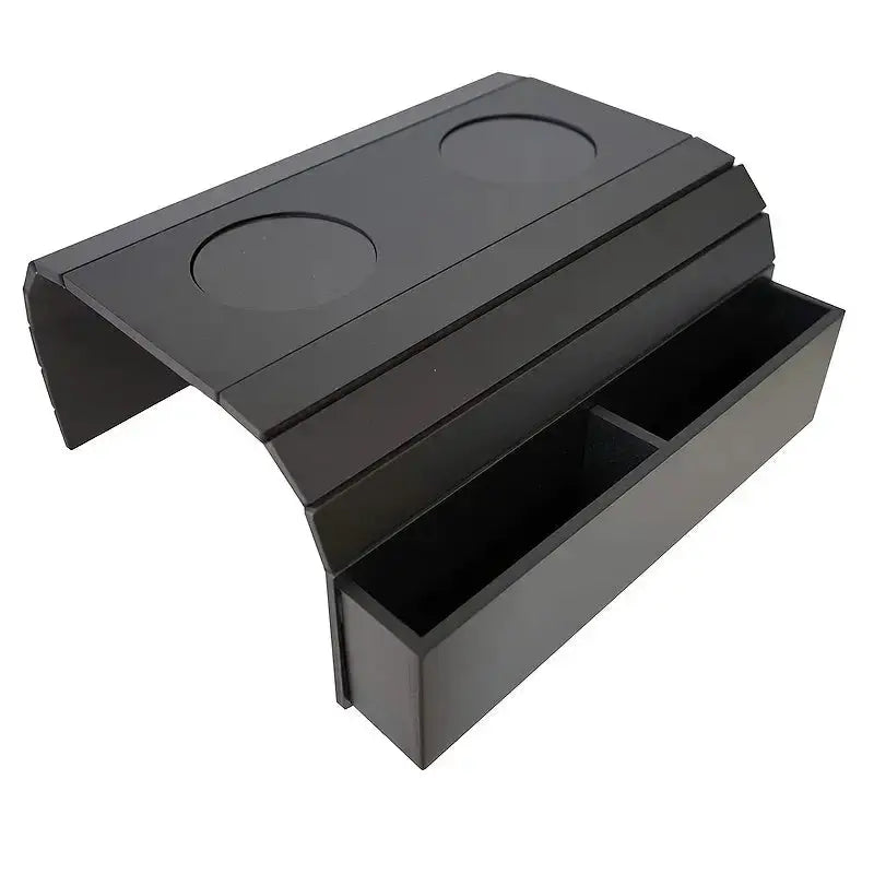 Foldable Bamboo Sofa Armrest Table with Cup Holder (2 colours available) – view 7