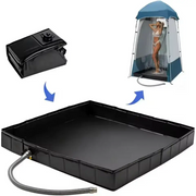Habicare SS Foldable Camping Shower Pan Foldable Camping Shower Pan