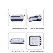 Habicare SS Foldable Dish Rack & Sink for RV, Camper & Boat Foldable Dish Rack & Sink for RV, Camper & Boat