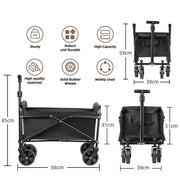 Habicare SS Foldable Portable Camping & Utility Cart – Heavy Duty Foldable Portable Camping & Utility Cart – Heavy Duty