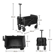 Habicare SS Foldable Portable Camping & Utility Cart – Heavy Duty Foldable Portable Camping & Utility Cart – Heavy Duty