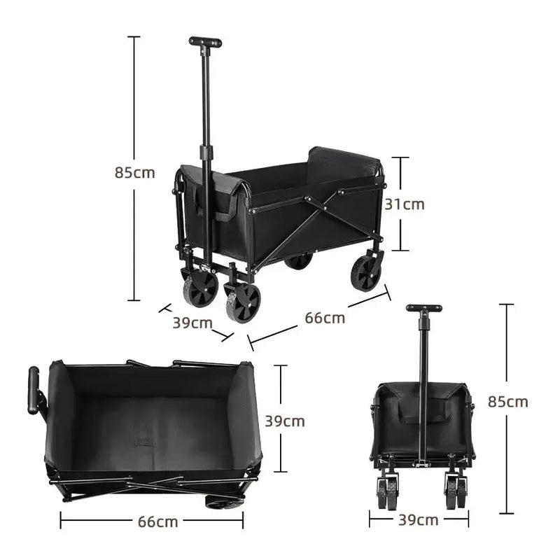 Habicare SS Foldable Portable Camping & Utility Cart – Heavy Duty Foldable Portable Camping & Utility Cart – Heavy Duty