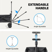 Habicare SS Foldable Portable Camping & Utility Cart – Heavy Duty Foldable Portable Camping & Utility Cart – Heavy Duty