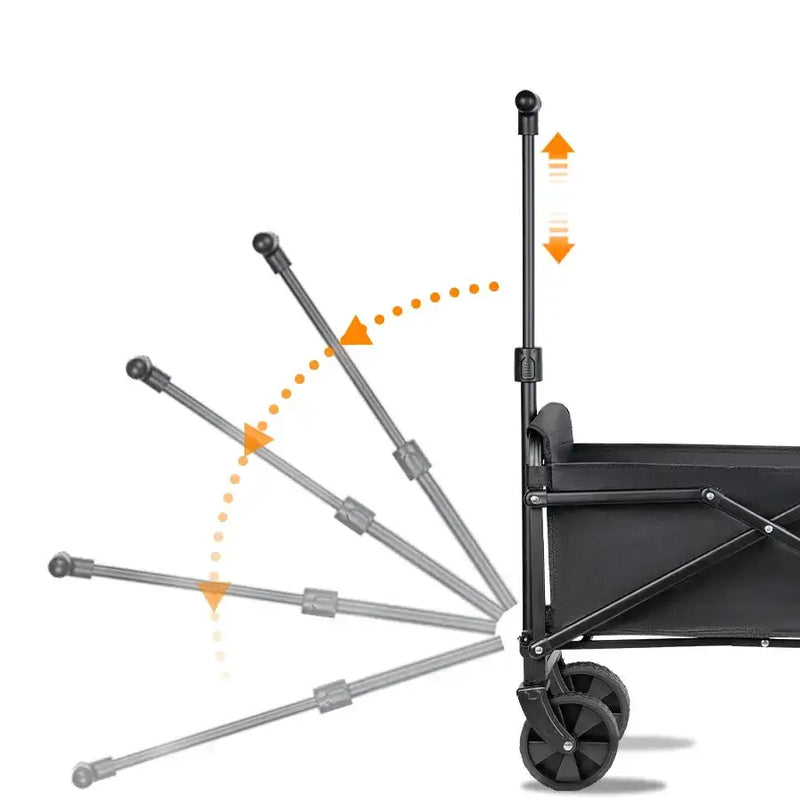 Habicare SS Foldable Portable Camping & Utility Cart – Heavy Duty Foldable Portable Camping & Utility Cart – Heavy Duty