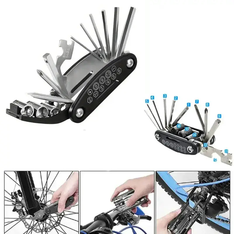 Habicare HBC Folding Bike & Motorcycle Repair Tool Kit (16 in 1) Folding Bike & Motorcycle Repair Tool Kit (16 in 1)