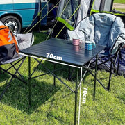 Portable Folding Table Tea Picnic Camping Barbecue Square Table 70*70*70 – view 1