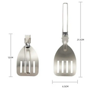 Habicare Folding Stainless Steel Camping Spatula Folding Stainless Steel Camping Spatula