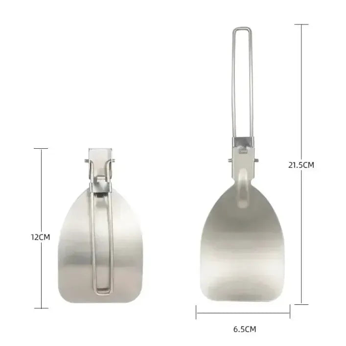 Habicare Folding Stainless Steel Camping Spatula Folding Stainless Steel Camping Spatula