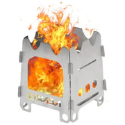 Habicare SS Folding Camping Stove – Ultralight & Portable Folding Camping Stove – Ultralight & Portable