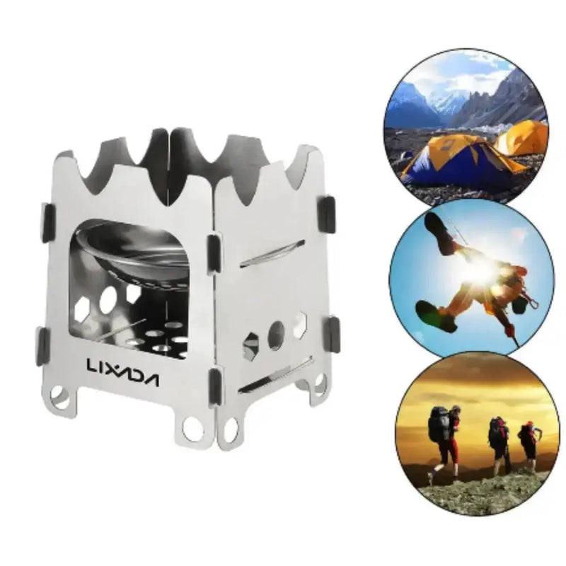 Habicare SS Folding Camping Stove – Ultralight & Portable Folding Camping Stove – Ultralight & Portable