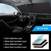 Habicare HBC Folding Car Window Sunshade Cover Folding Car Window Sunshade Cover