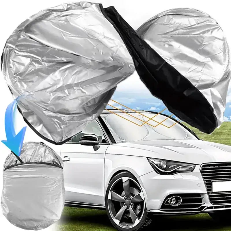 Folding Car Windshield Sunshade Anti-UV Visor (2 sizes available) – view 2
