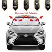 Habicare HBC Folding Car Windshield Sunshade Visor Folding Car Windshield Sunshade Visor