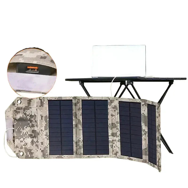 Habicare Foldable USB Solar Charger Panel Foldable USB Solar Charger Panel