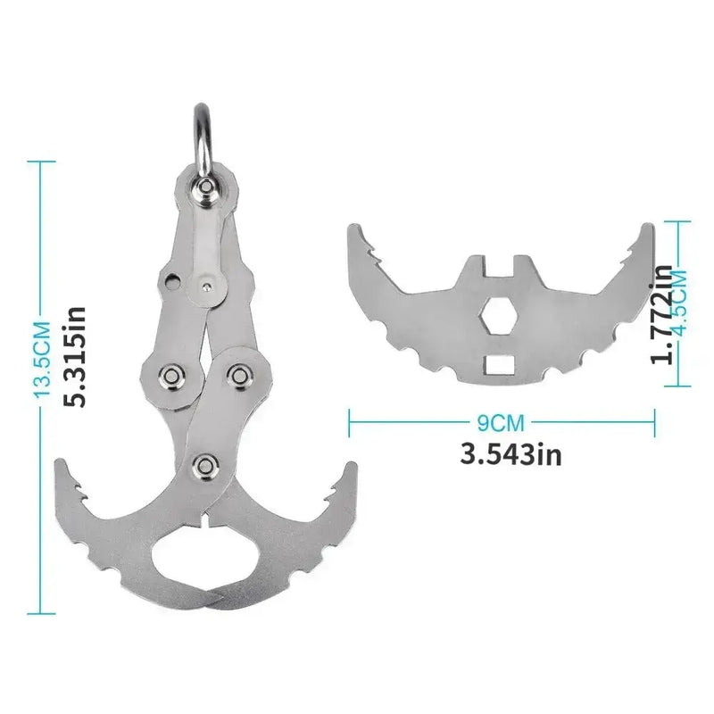 Folding Stainless Steel Grappling Hook – Outdoor Survival Tool – view 3