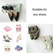 Habicare SS Folding Wall-Mount Shoe Organizer Rack (4PCS) Folding Wall-Mount Shoe Organizer Rack (4PCS)
