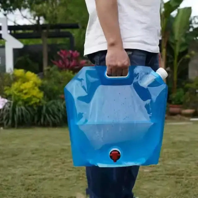 Habicare SS Folding Water Storage Container (5L/10L) Portable Folding Water Container with Spigot 5-10L