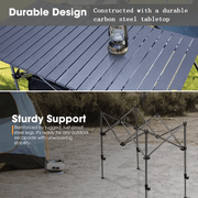 ECOTREK Table Folding Camping Table – Adjustable Portable Outdoor Table-95cm ZF1252 Folding Camping Table – Adjustable Portable Outdoor Table-95cm ZF1252