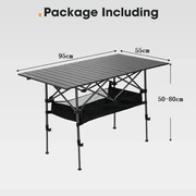 ECOTREK Table Folding Camping Table – Adjustable Portable Outdoor Table-95cm ZF1252 Folding Camping Table – Adjustable Portable Outdoor Table-95cm ZF1252