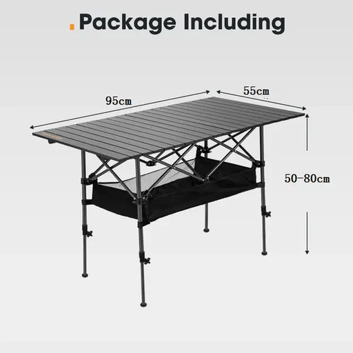 ECOTREK Table Folding Camping Table – Adjustable Portable Outdoor Table-95cm ZF1252 Folding Camping Table – Adjustable Portable Outdoor Table-95cm ZF1252
