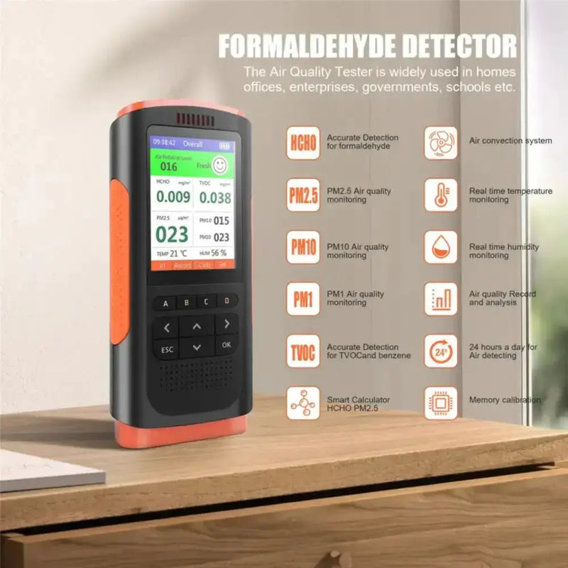 Habicare HBC Air Quality Monitor & Formaldehyde Detector Air Quality Monitor & Formaldehyde Detector
