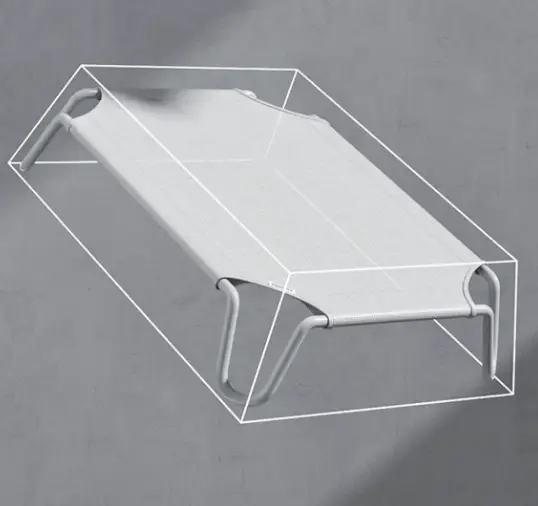 salelink.co.nz Unbranded Raised Pet Dog Cat Bed Cot 107x70x20cm Raised Pet Dog Cat Bed Cot 107x70x20cm | Action Outdoors NZ