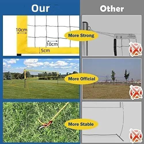 salelink.co.nz Unbranded Outdoor Volleyball Net Set Outdoor Volleyball Net Set | Action Outdoors NZ