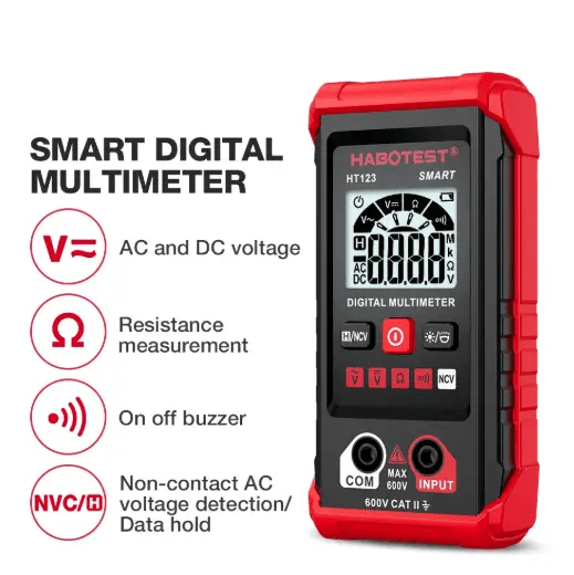 Digital Multimeter True RMS Auto Range DC AC Voltage Tester – view 4