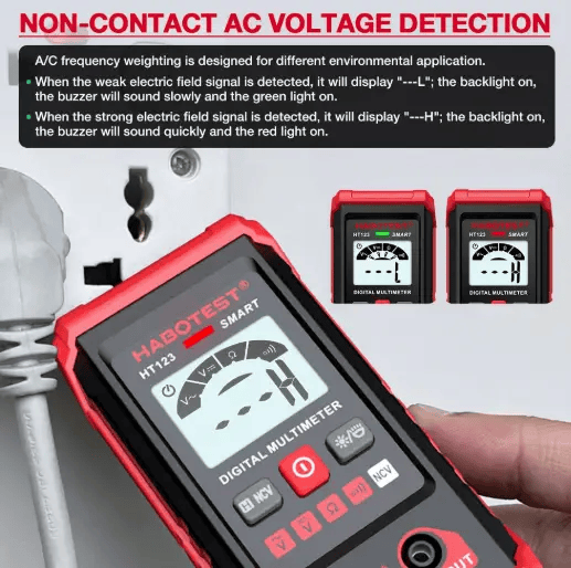 Digital Multimeter True RMS Auto Range DC AC Voltage Tester – view 7