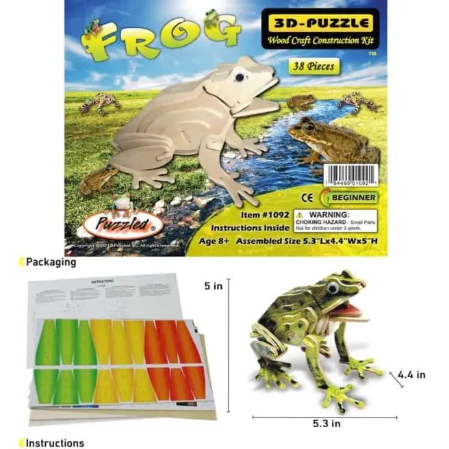 9eight5 3D Puzzle Frog (illuminated) Frog (illuminated)