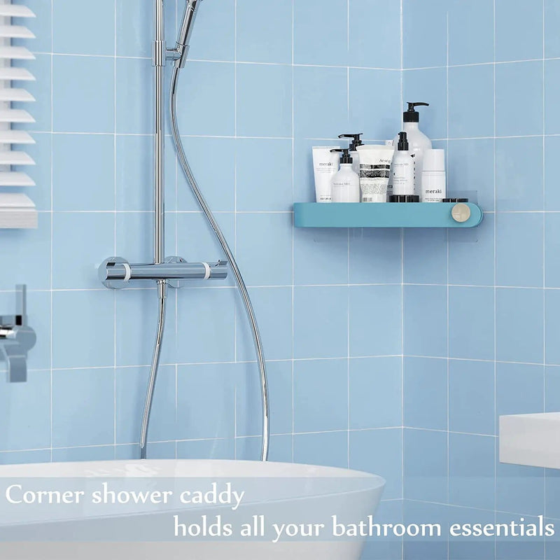 Corner Shower Caddy Bathroom Storage Shelf Holder Rack Adhesive – view 7
