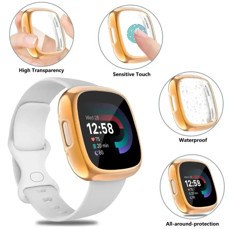 Habicare TWS Full Cover Watch Case for the Fitbit Versa 3 Full Cover Watch Case for the Fitbit Versa 3