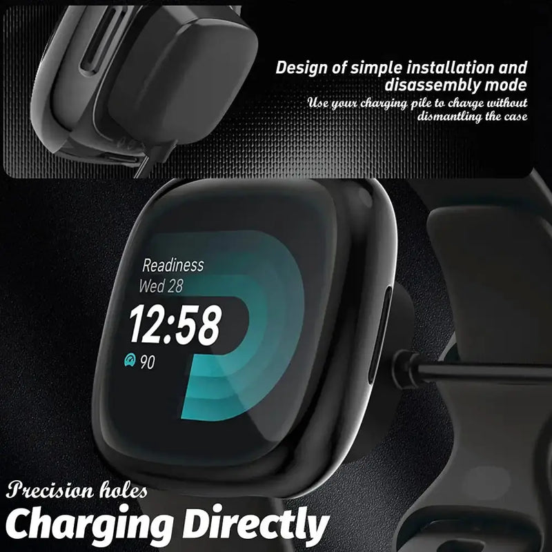 Habicare TWS Full Cover Watch Case for the Fitbit Versa 4 Full Cover Watch Case for the Fitbit Versa 4