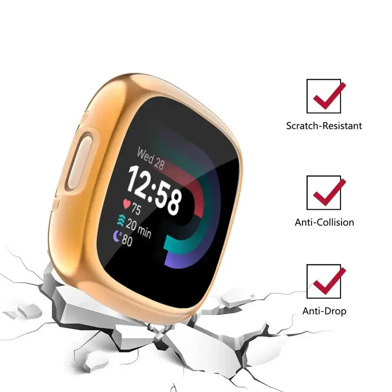 Habicare TWS Full Cover Watch Case for the Fitbit Versa 4 Full Cover Watch Case for the Fitbit Versa 4