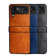 Habicare 9eight5 Full Protective Leather Case for Samsung Z Flip Full Protective Leather Case for Samsung Z Flip