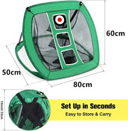 Golf Practice Net Hitting Net Golf Chipping Net Kit - Net + Balls + Mats – view 5