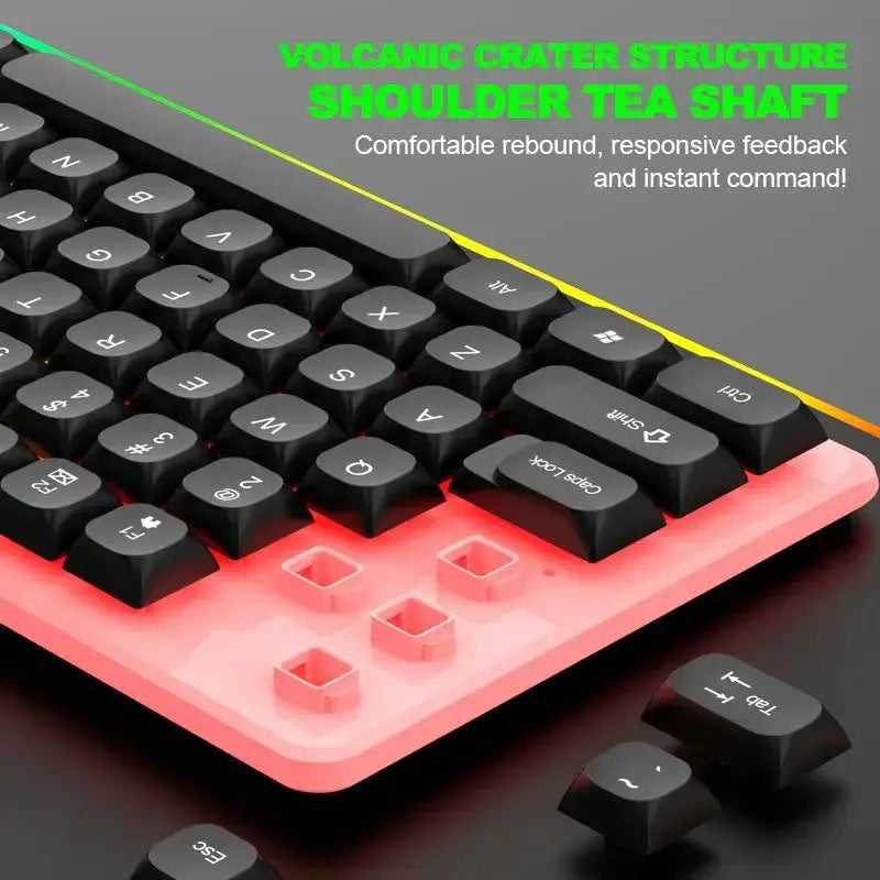 Habicare 9eight5 Gaming Keyboard & Mouse Combo – LED Backlight Gaming Keyboard & Mouse Combo – LED Backlight