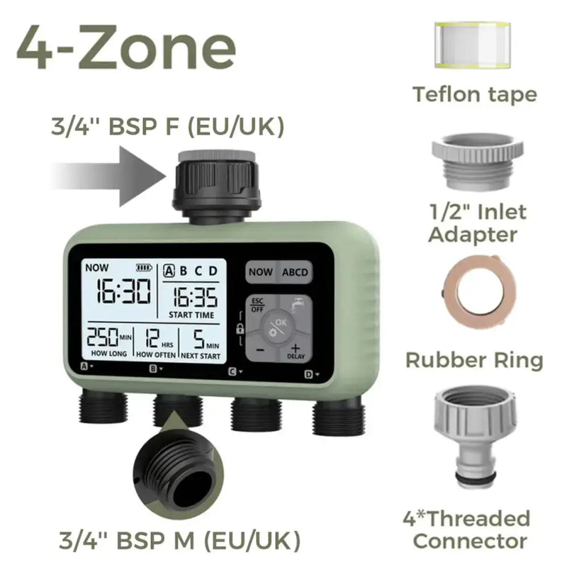 Habicare SS Garden Water Timer – 3-Outlet (6 types available) Garden Water Timer – 3-Outlet (6 types available)