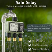 Habicare SS Garden Water Timer – 3-Outlet (6 types available) Garden Water Timer – 3-Outlet (6 types available)