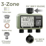 Habicare SS Garden Water Timer – 3-Outlet (6 types available) Garden Water Timer – 3-Outlet (6 types available)