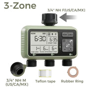 Habicare SS Garden Water Timer – 3-Outlet (6 types available) Garden Water Timer – 3-Outlet (6 types available)