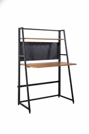 sue-e furniture Computer Desk Garin desk with shelf Black Frame Garin desk with shelf Black Frame