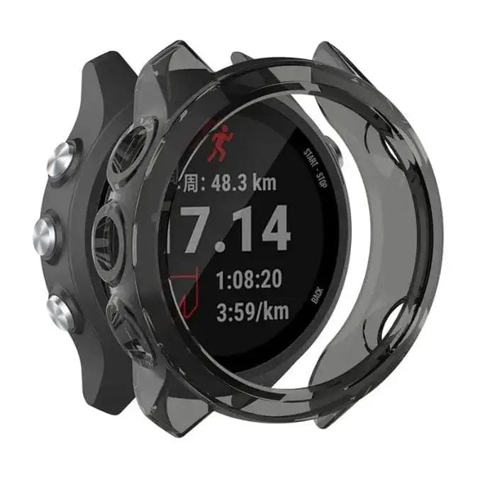 That Watch Shop Watch case Protective Case for Garmin 245 (Black Smoke) Protective Case for Garmin 245 (Black Smoke)