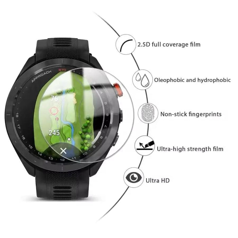Hydrogel Screen Protectors for Garmin Approach S70 (42mm) (Pack of 6) – view 3