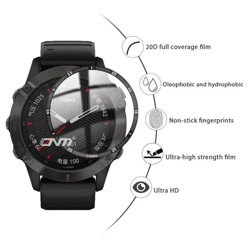 Screen Protectors for Garmin fenix 6/6 Pro Series (Pack of 5) – view 2