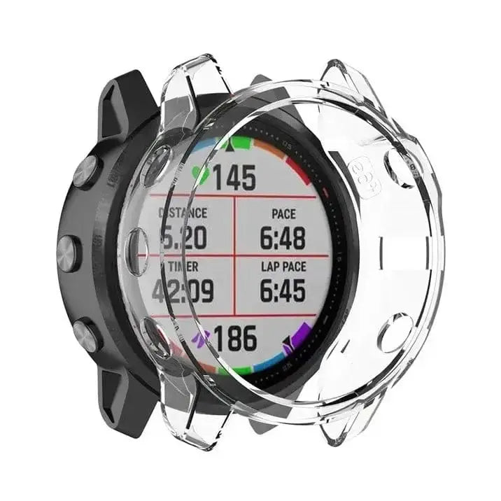 Habicare Watch case Protective Case for Garmin Fenix 6X/6X Pro (Clear) Protective Case for Garmin Fenix 6X/6X Pro (Clear)