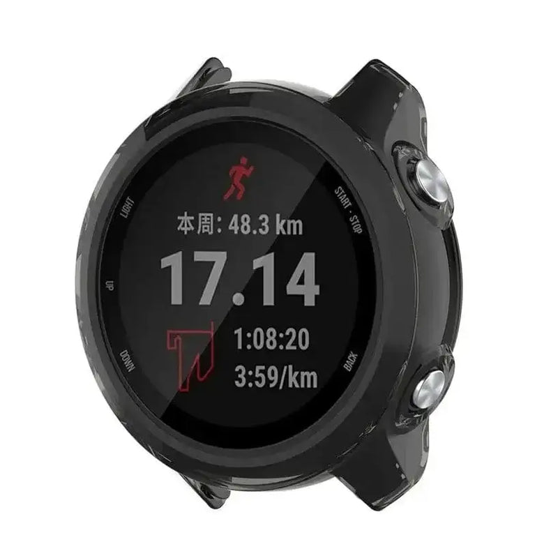 Protective Case for Garmin Forerunner 245 Series (Transparent Black) – view 3