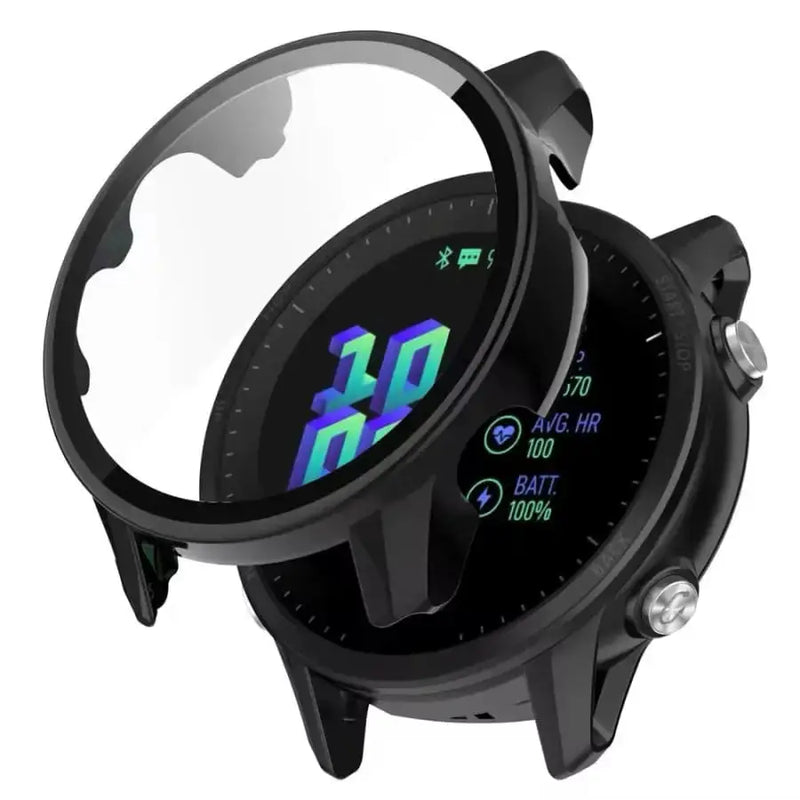 Habicare Watch case Protective Case for Garmin Forerunner 955 (Black) Protective Case for Garmin Forerunner 955 (Black)