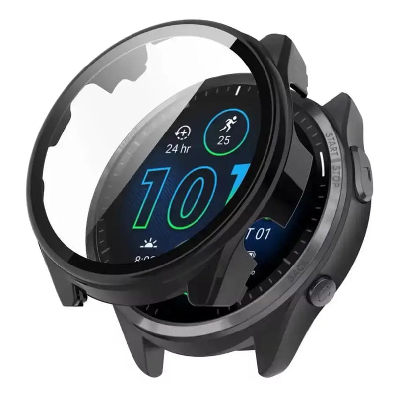 Habicare Watch case Protective Case for Garmin Forerunner 965 (Black) Protective Case for Garmin Forerunner 965 (Black)