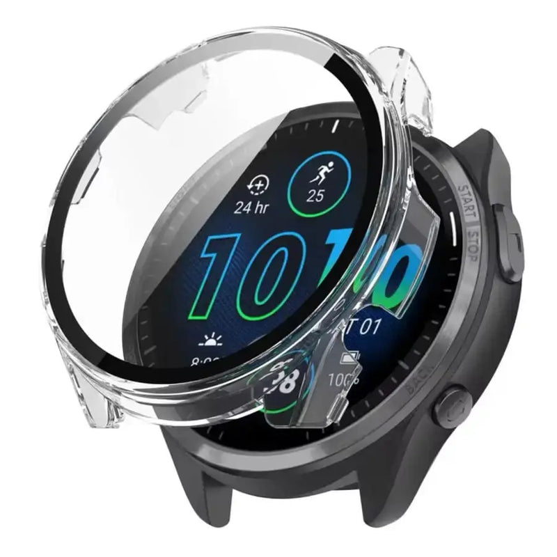 Protective Case for Garmin Forerunner 965 (Clear with border) – view 1